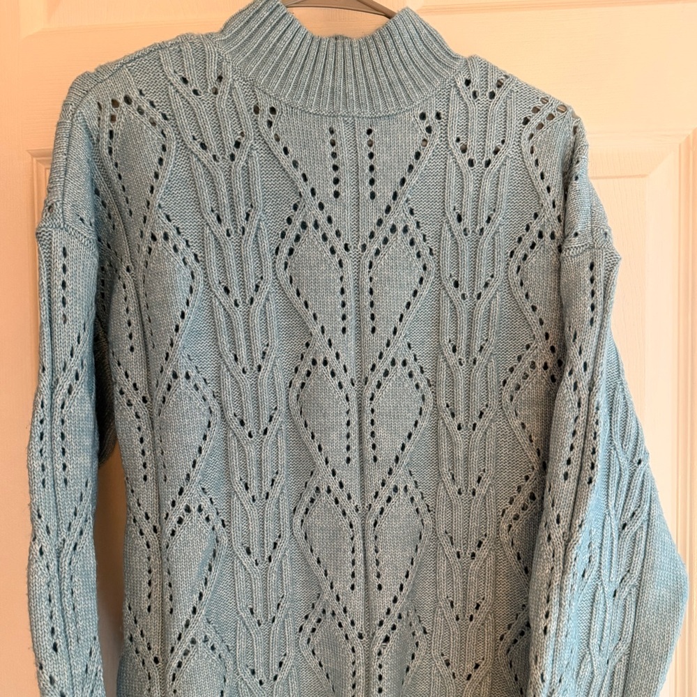 LOFT Tiffany Blue Knit Sweater